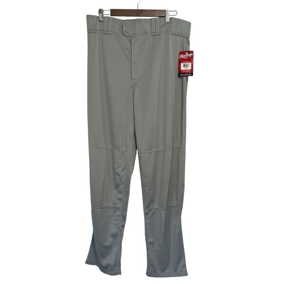 Rawlings Baseball Pants Mens Large Adult PP350MR Relaxed Fit Gray Pro Dri - Picture 1 of 5